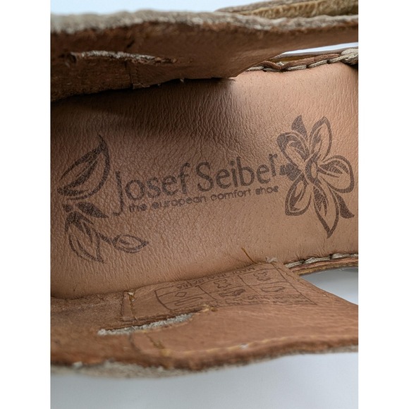 Josef Seibel Rosalie 15 Fisherman Sandals Womens Size 6.5 Beige Leather Comfort - Picture 5 of 7